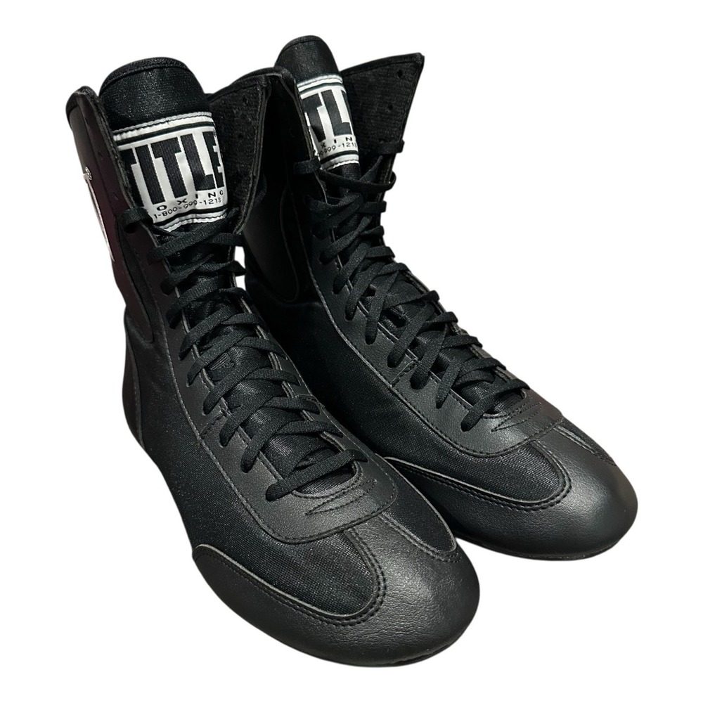 Title Men's Boxing Speed Flex Mid-Top Training Shoes Size 10 Black
